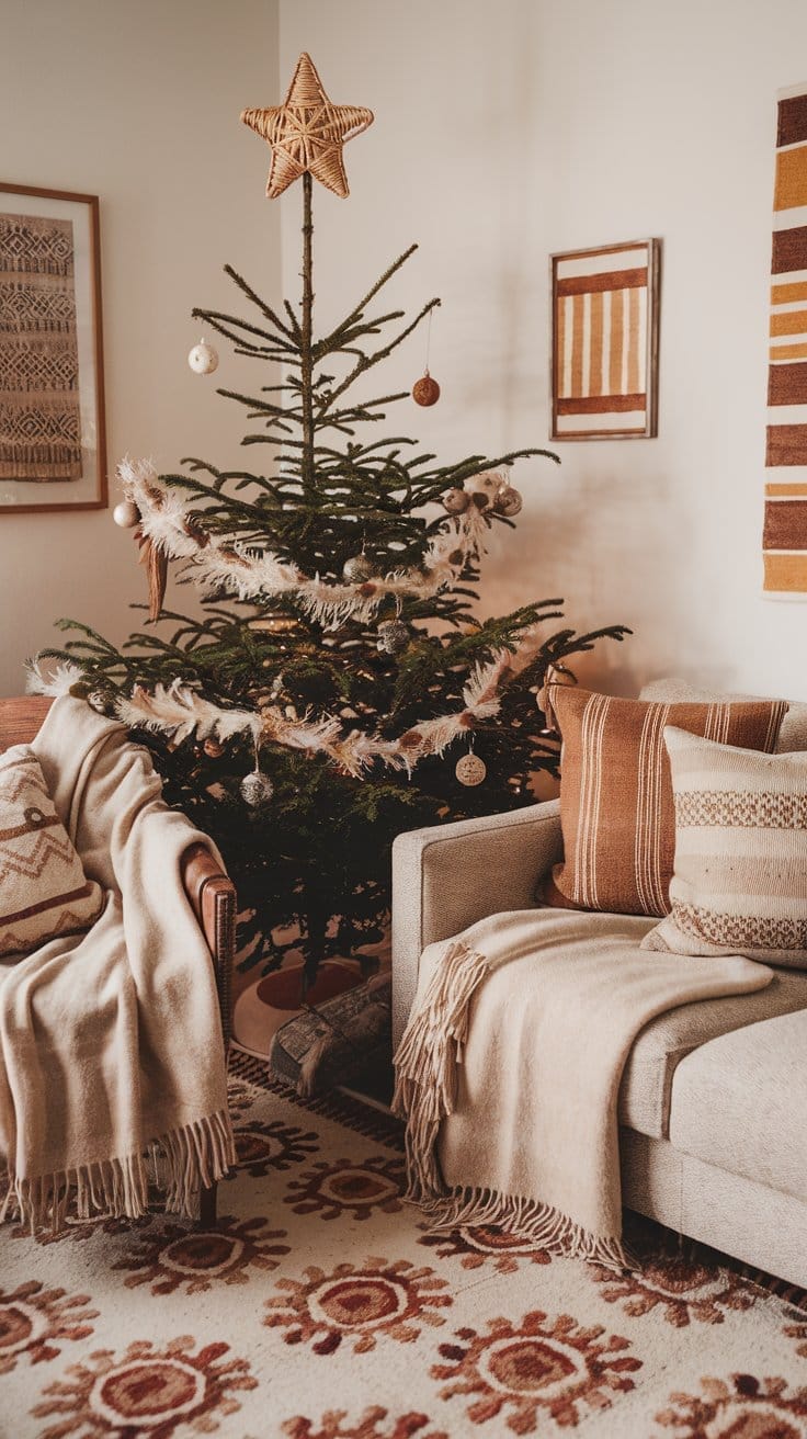 boho christmas decor ideas (19)