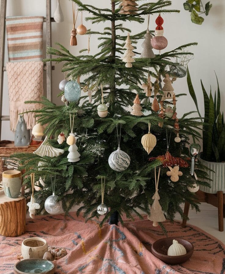 boho christmas decor ideas (42)