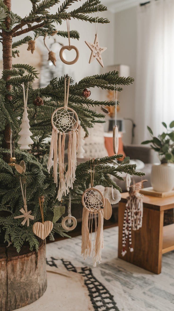 boho christmas decor ideas (47)