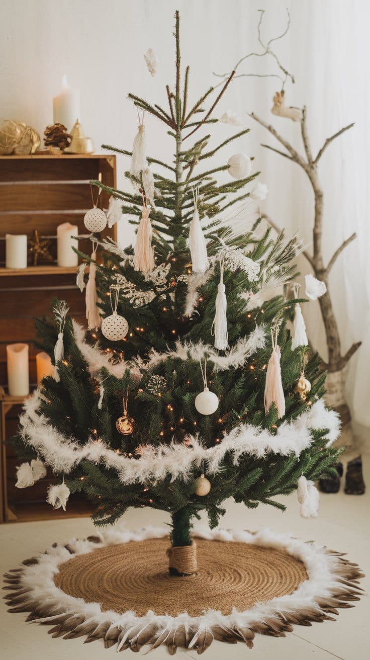 boho christmas decor ideas (55)