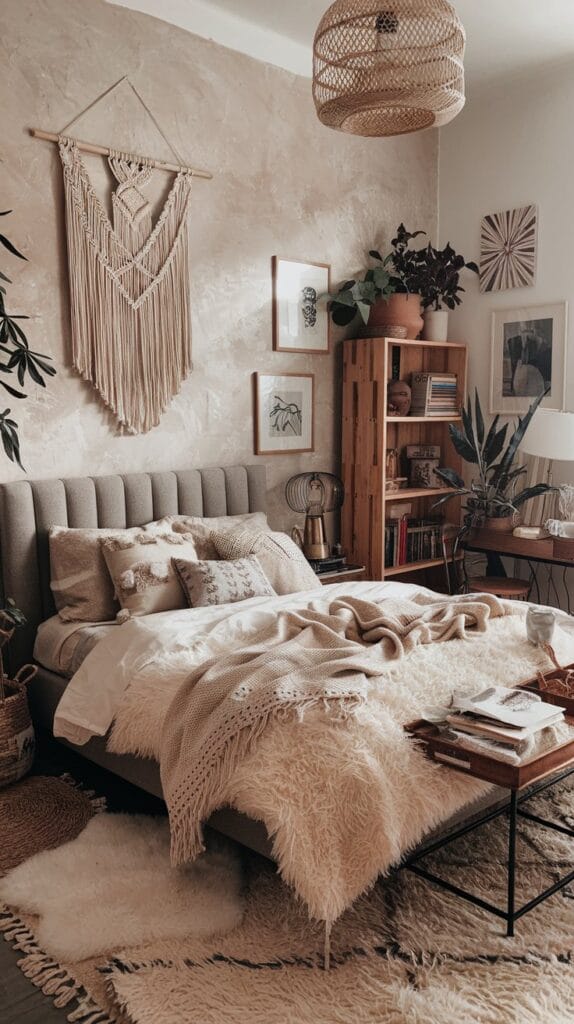 cozy boho bedroom ideas (3)