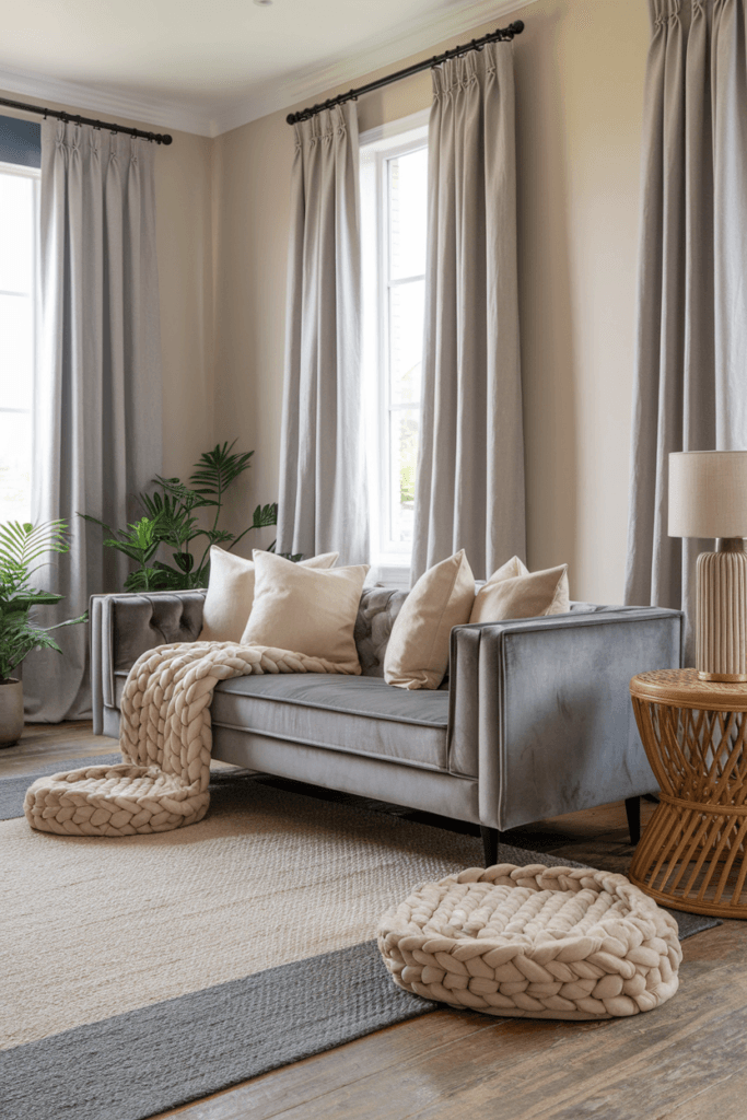 Grey and Beige Living Room Ideas (23)