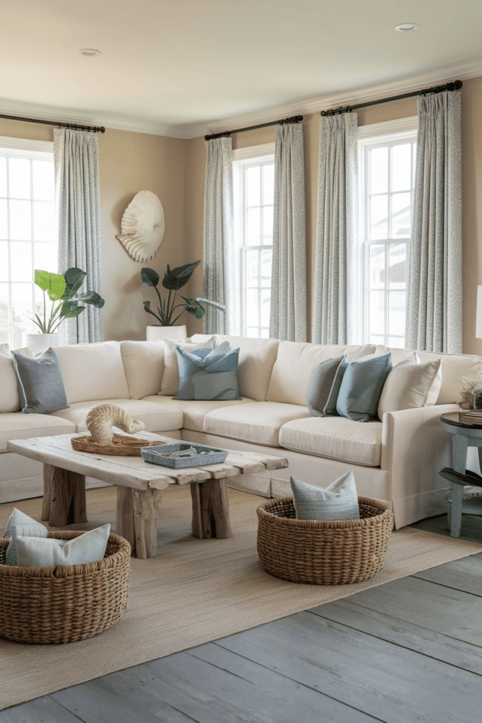 Grey and Beige Living Room Ideas (47)