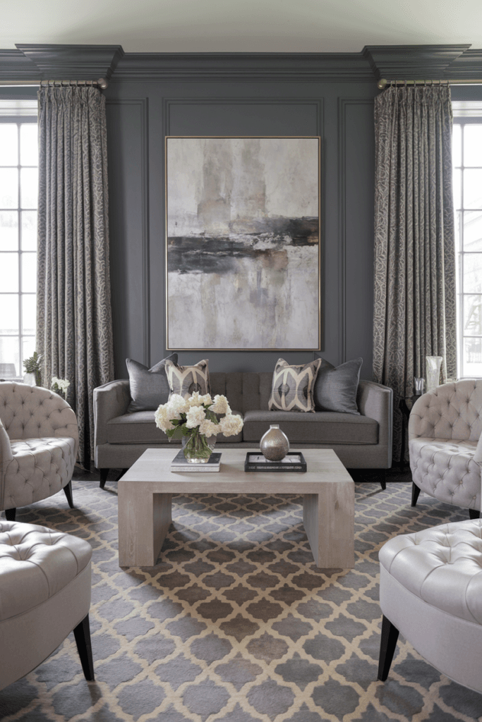 Grey and Beige Living Room Ideas (6)