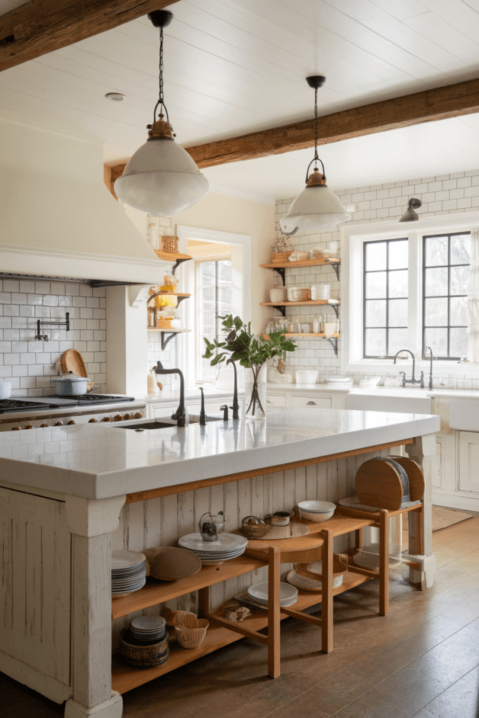 Rustic Modern Farmhouse Kitchen (25)