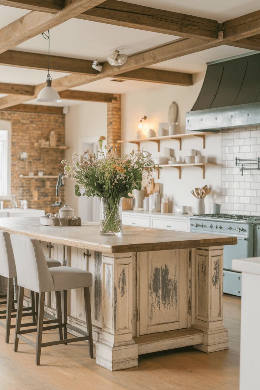 Rustic Modern Farmhouse Kitchen (52)