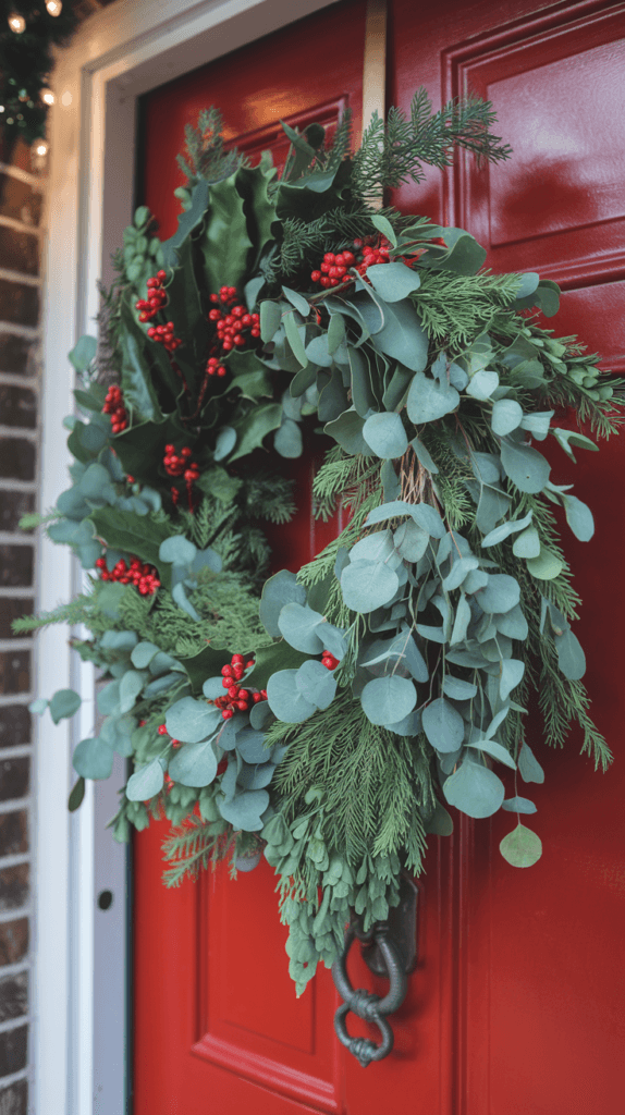 christmas door wreath ideas (62)