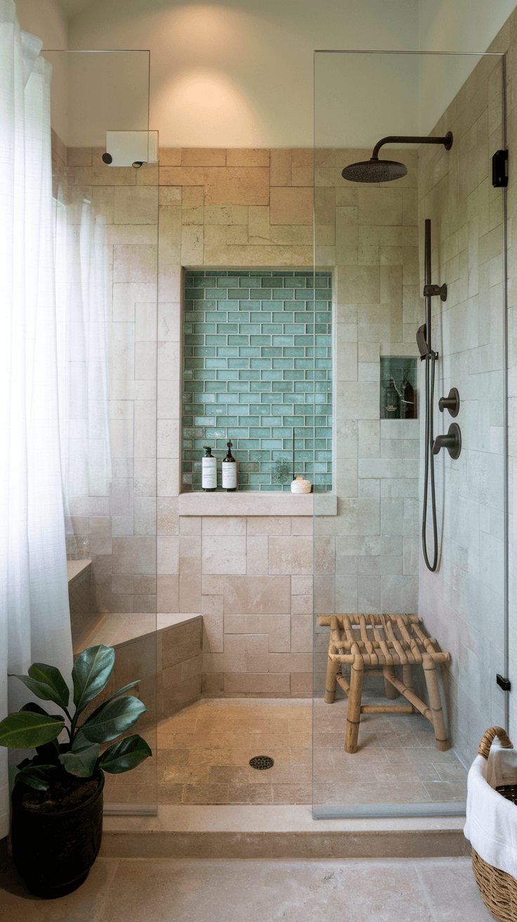 Picture of 20 Stunning Green Bathroom Ideas For A Fresh, Serene Space - The Savvy ...