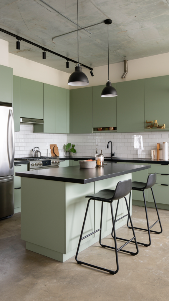 sage green kitchen ideas (79)
