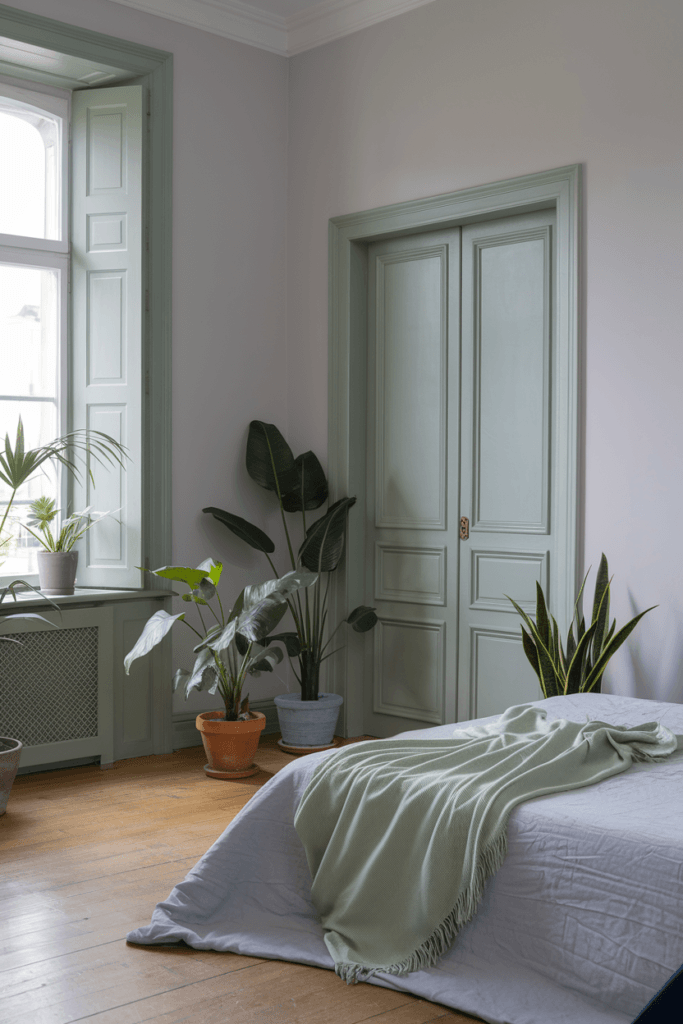 Sage Green and Grey Bedroom Ideas (12)