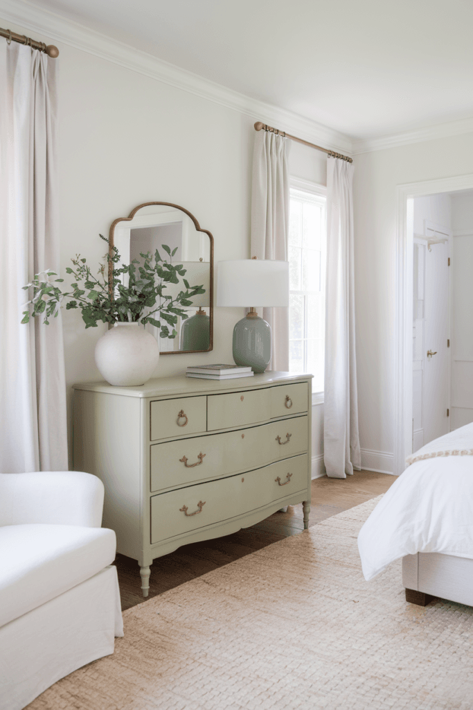 Sage Green and Grey Bedroom Ideas (26)