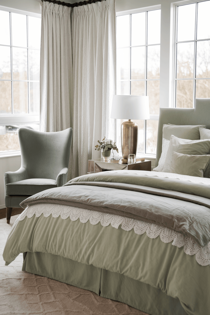 20 Stunning Sage Green And Grey Bedroom Ideas For A Serene Space - The ...