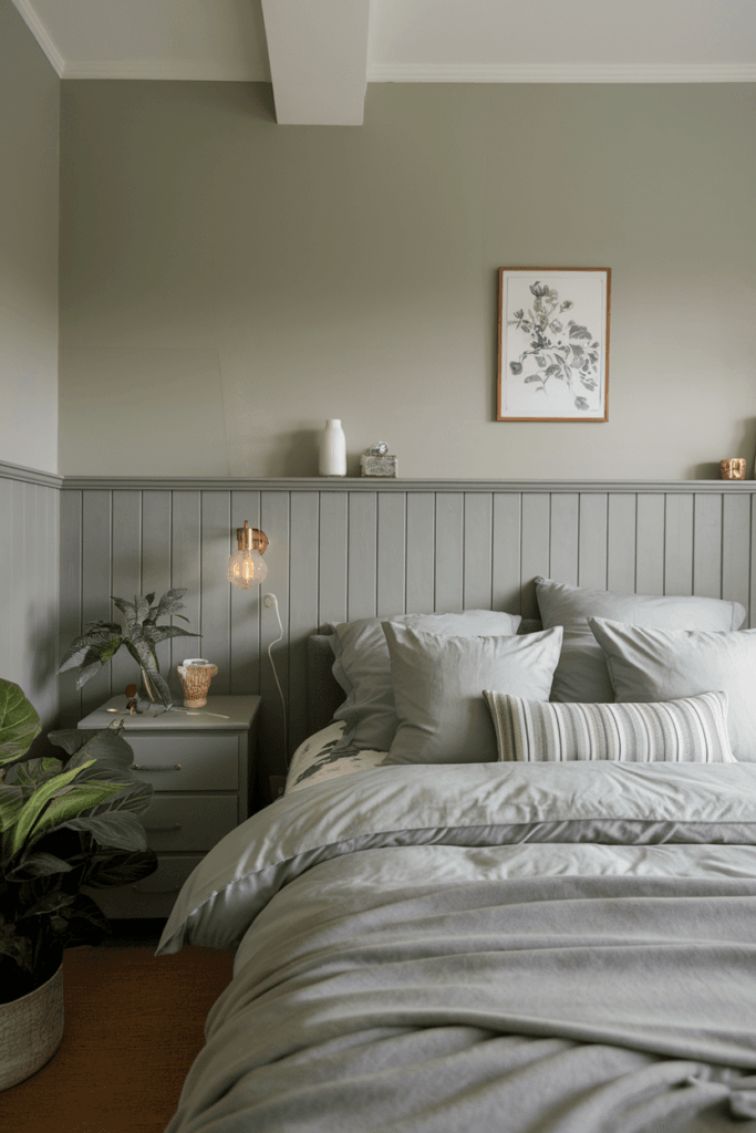 Sage Green and Grey Bedroom Ideas (8)