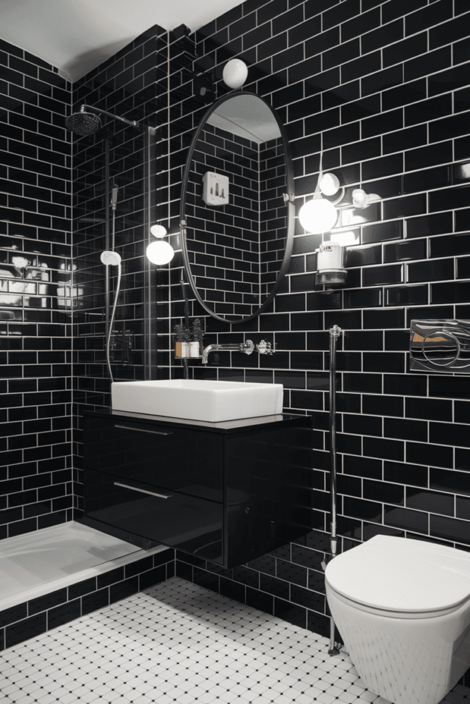 dark modern bathroom ideas (18)
