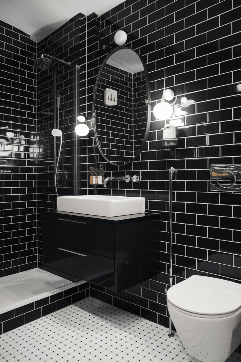15 Dark Modern Bathroom Ideas That Redefine Elegance - The Savvy Folks
