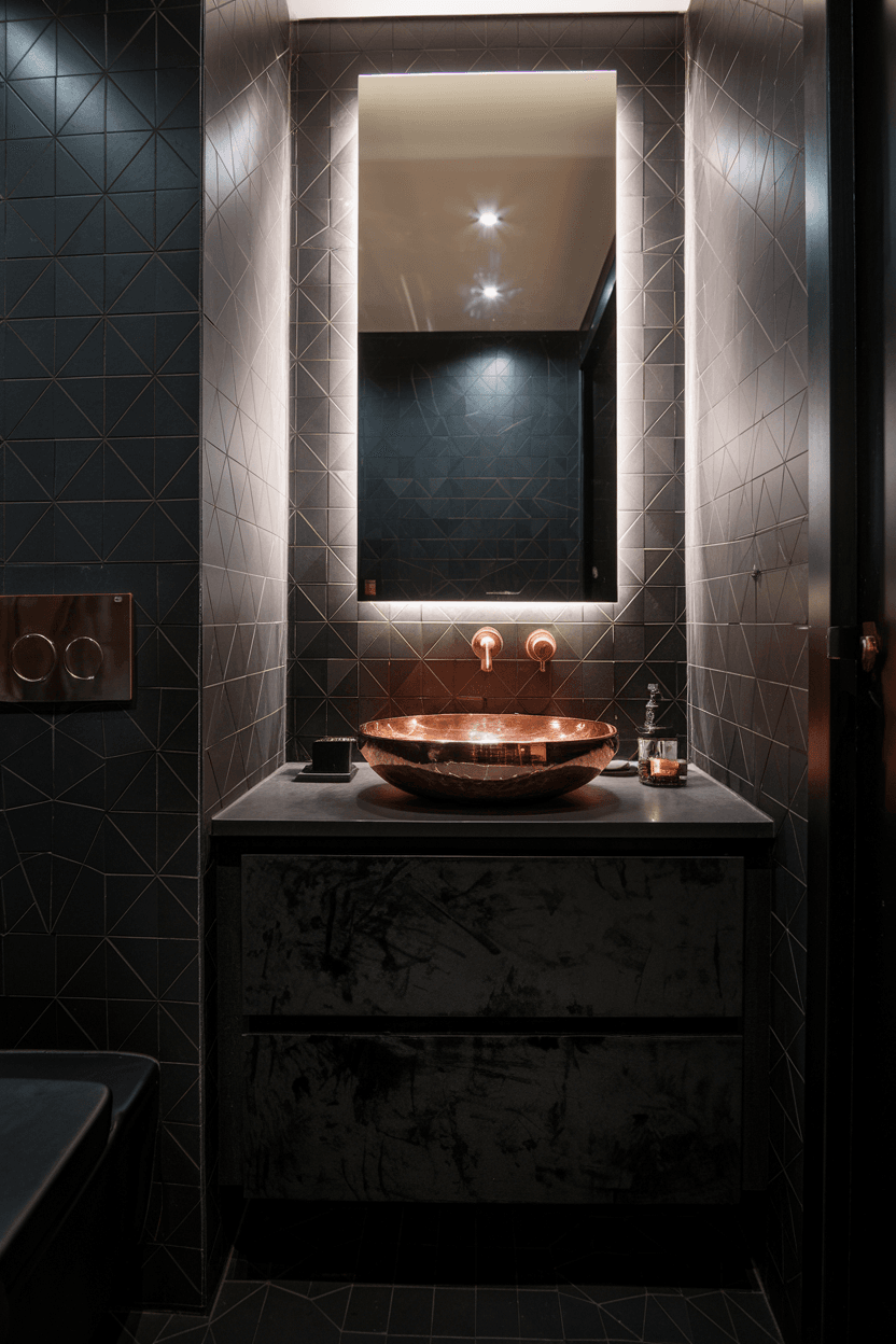 15 Dark Modern Bathroom Ideas That Redefine Elegance - The Savvy Folks