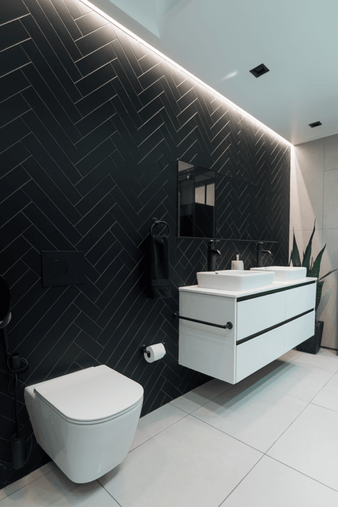dark modern bathroom ideas (58)