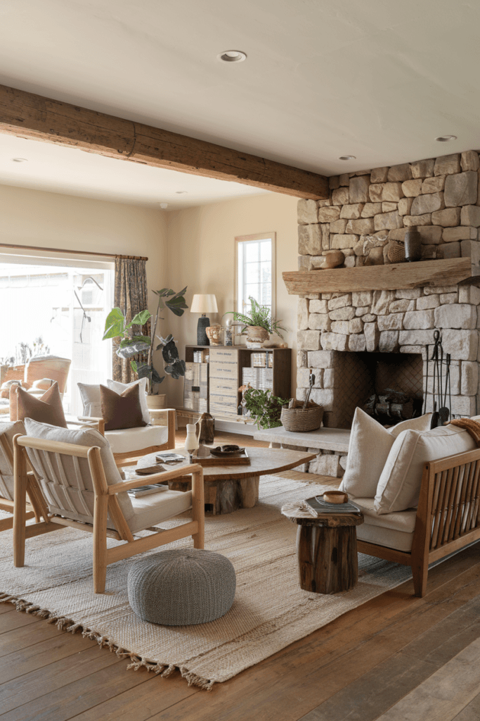 earthy living room interior ideas (49)