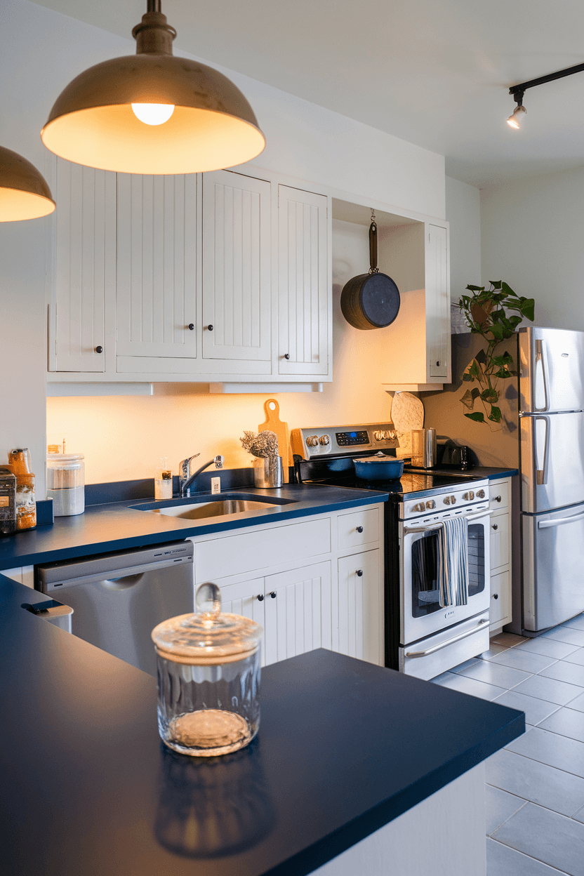 20 Navy And White Kitchen Design Ideas - The Savvy Folks