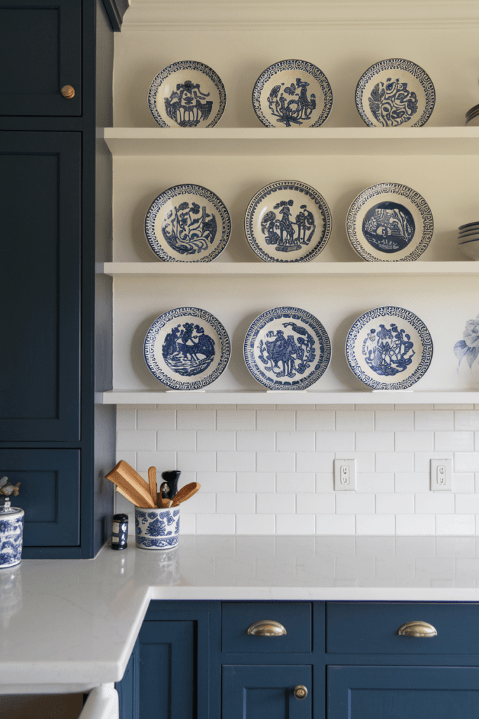 navy and white kitchen design ideas (63)