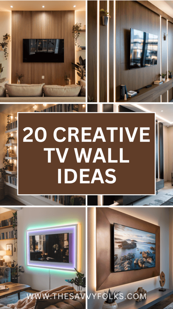 20 Creative TV Wall Ideas