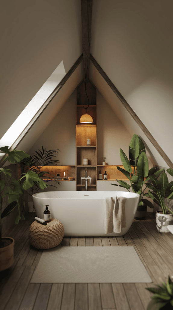 25+ Brilliant Attic Bathroom Ideas to Maximize Style and Space 4 Attic Bathroom Ideas (12)