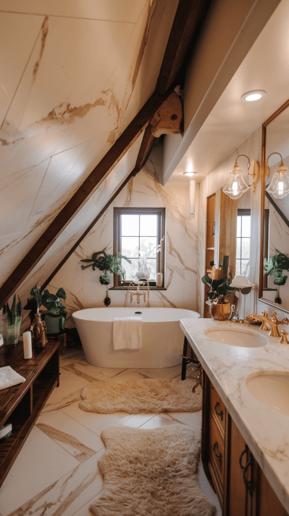 25+ Brilliant Attic Bathroom Ideas to Maximize Style and Space 8 Attic Bathroom Ideas (26)