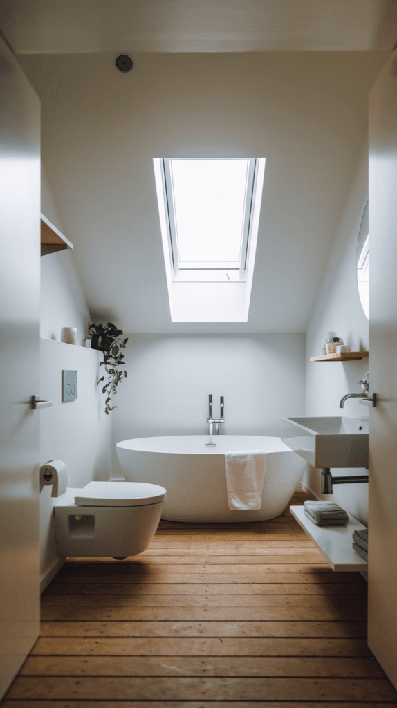 25+ Brilliant Attic Bathroom Ideas to Maximize Style and Space 3 Attic Bathroom Ideas (8)
