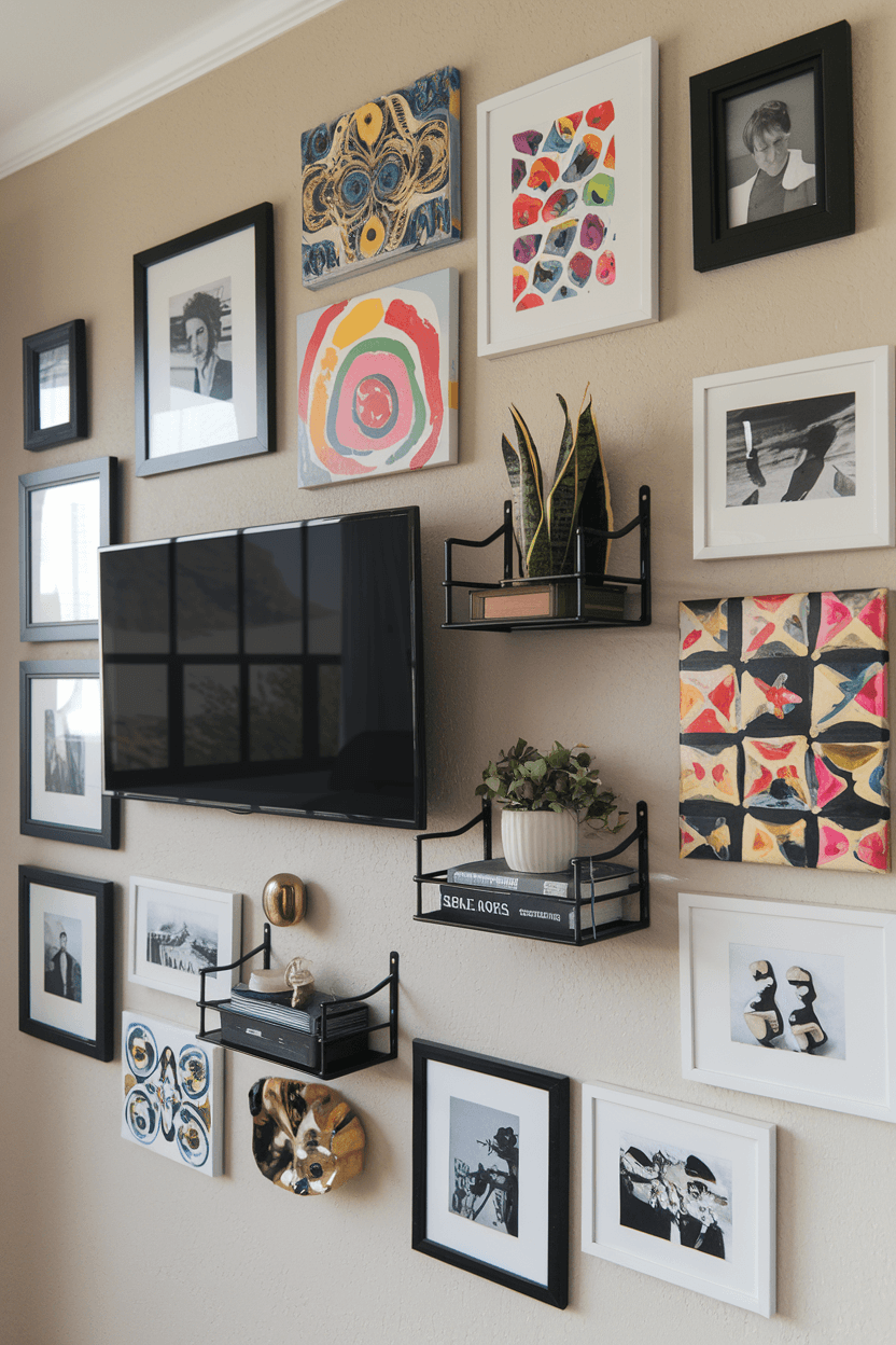 20 Creative TV Wall Ideas To Upgrade Your Home Style - The Savvy Folks