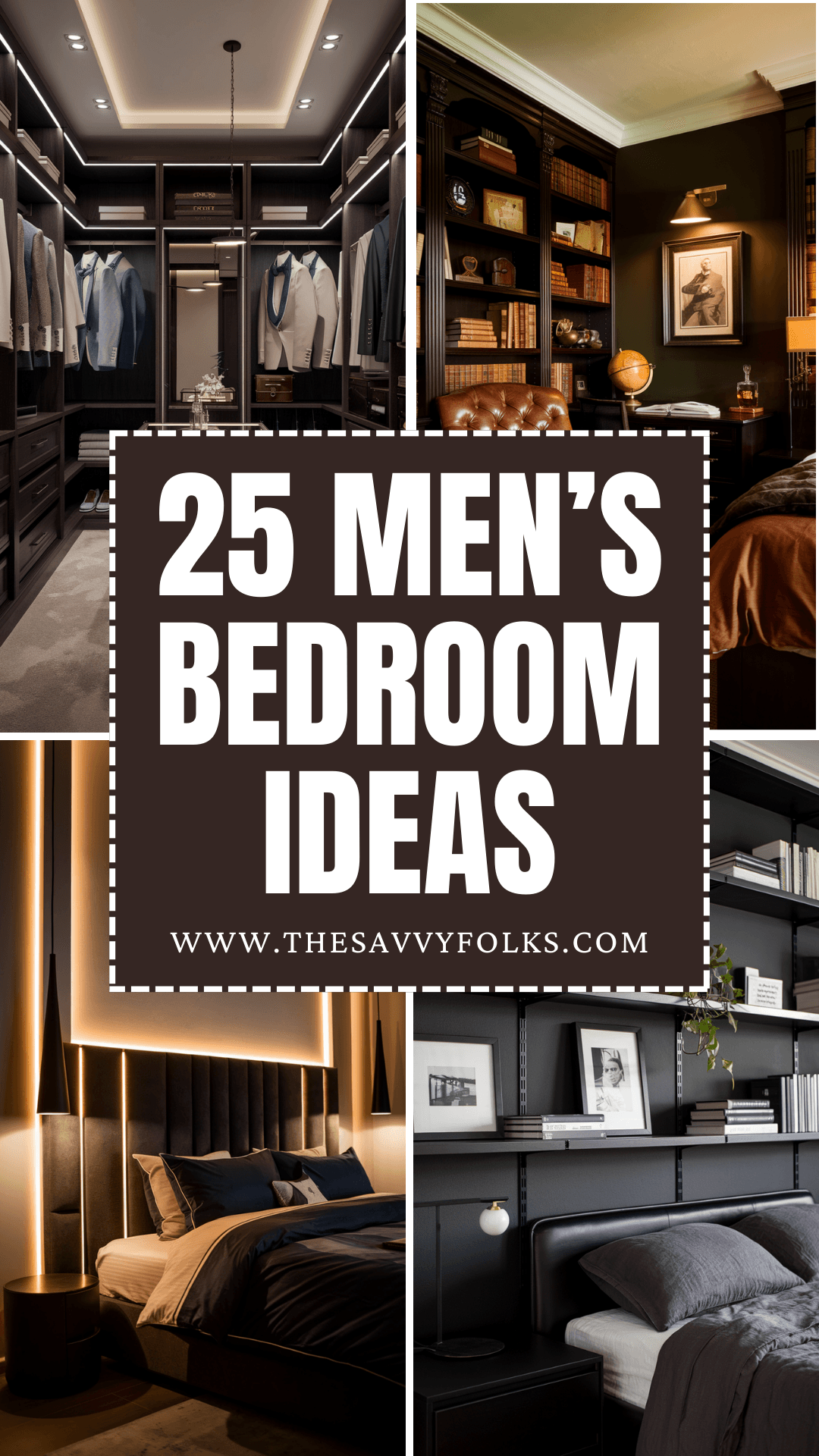 25 Sophisticated Men's Bedroom Ideas That Will Transform Your Space ...