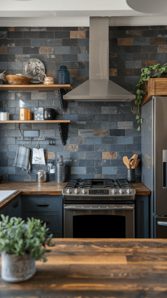 25+ Gorgeous Natural Stone Backsplash Kitchen Ideas 9 Natural Stone Backsplash Kitchen (30)