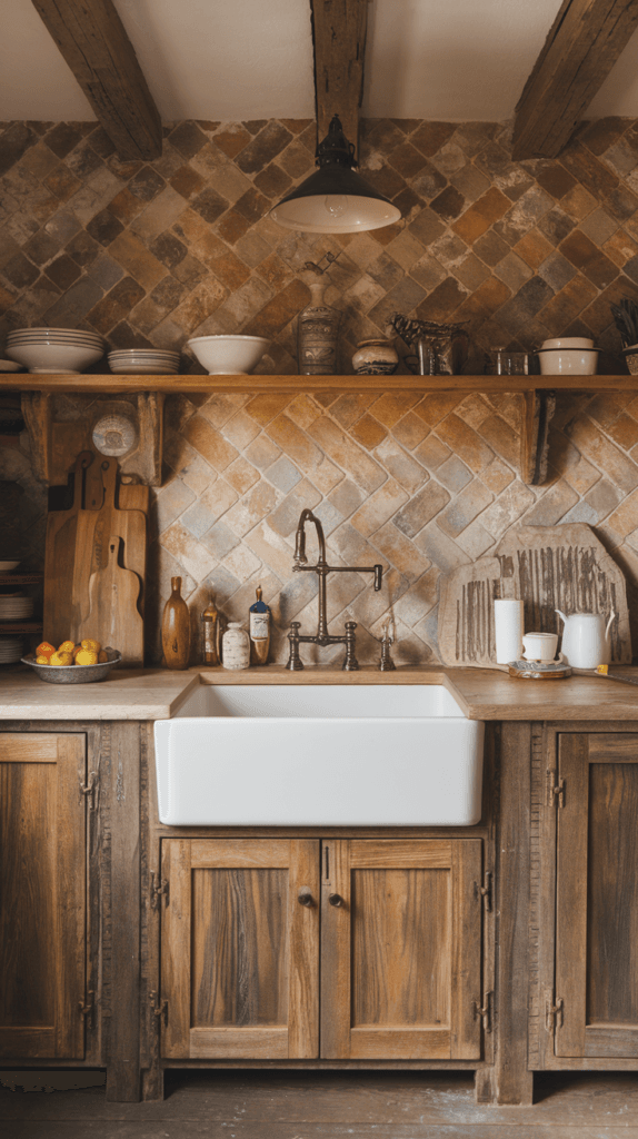 25+ Gorgeous Natural Stone Backsplash Kitchen Ideas 10 Natural Stone Backsplash Kitchen (33)