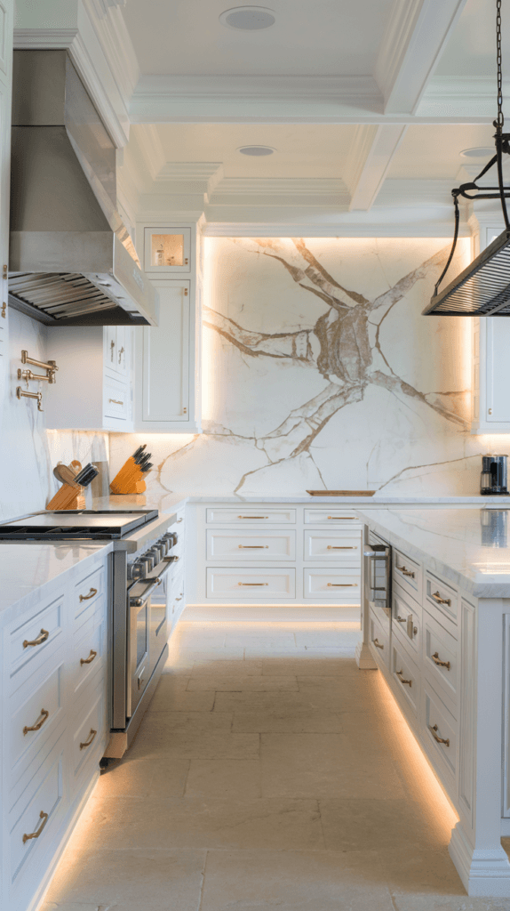 25+ Gorgeous Natural Stone Backsplash Kitchen Ideas 2 Natural Stone Backsplash Kitchen (8)