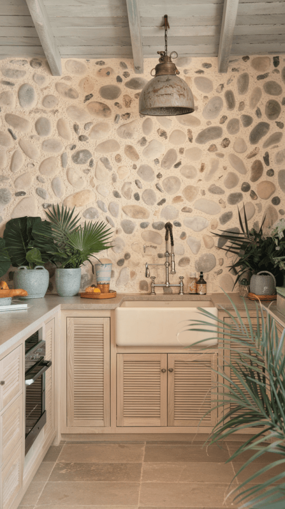 25+ Gorgeous Natural Stone Backsplash Kitchen Ideas 25 Natural Stone Backsplash Kitchen (91)